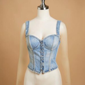 Saint Love Dames Denim Corset